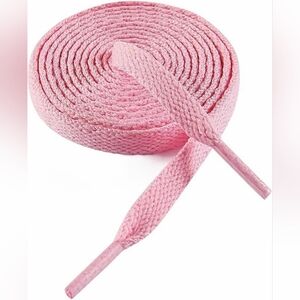 NEW Pretty Pink Light Pink 47 Inch Flat Shoelaces